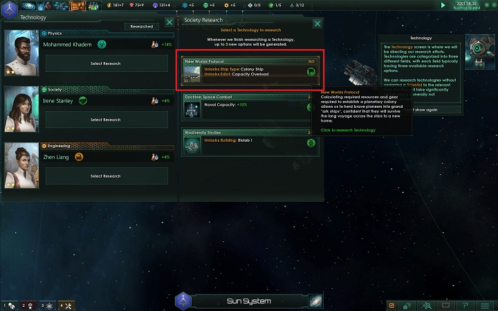 After you click the correct button, another panel will pop up - How to set foundations for the empire in Stellaris? - A good start in Stellaris - Stellaris Guide