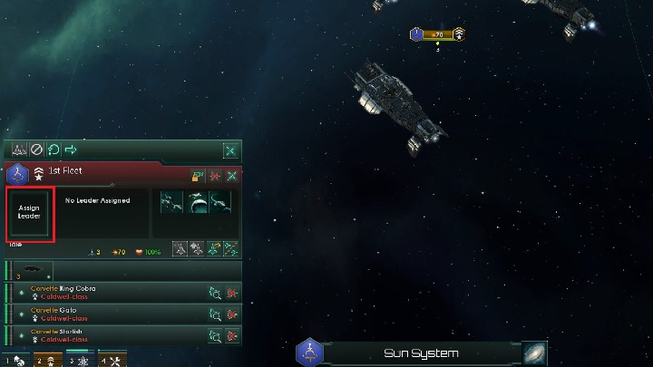 Select warships using the index or the tab in the bottom-left corner of the screen - How to set foundations for the empire in Stellaris? - A good start in Stellaris - Stellaris Guide