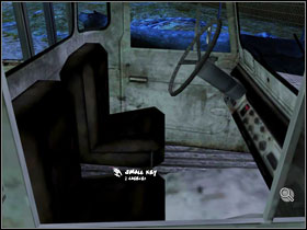 Look through the broken window and you will find two items inside - a discharged cell phone belonging to Paloma #1 and a small key hidden underneath the seat #2 - Chapter I - Paloma - Walkthrough - Still Life 2 - Game Guide and Walkthrough