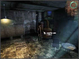 Above the pile of wheels you will find a switch which will open the windows on one side of the basement #1 - Chapter X - McPherson - part 1 - Walkthrough - Still Life 2 - Game Guide and Walkthrough