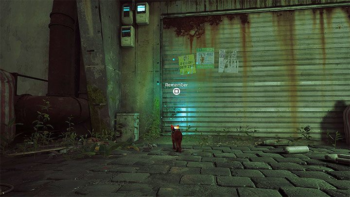 Menu location: row 2, position 11 - Stray: Dead End - All Memories - Memories B-12 - Stray Guide, Walkthrough