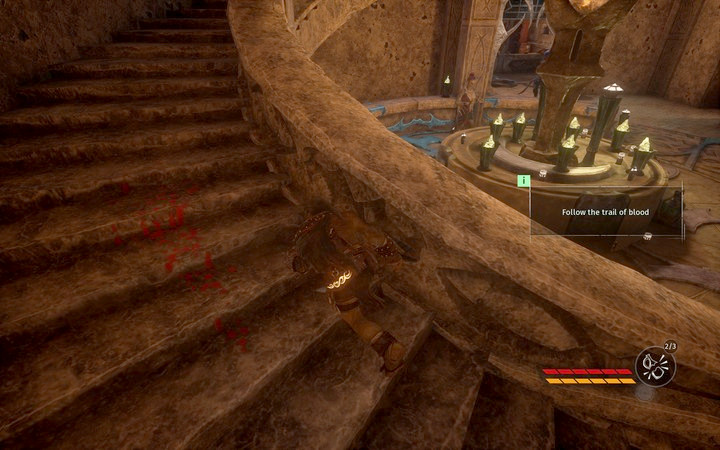 Follow the trail of blood to find Djarak - The Sanctuarium | Mission 3 - Diplomacy - Mission 3 - Diplomacy - Styx: Shards of Darkness Game Guide