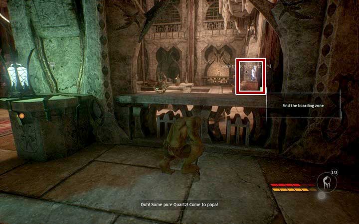 Once youve managed to enter the laboratory, get through the small hole and use the door on the left - Get the Quartz and find the way out of the prison | Mission 5 - Caught in the Trap - Mission 5 - Caught in the Trap - Styx: Shards of Darkness Game Guide