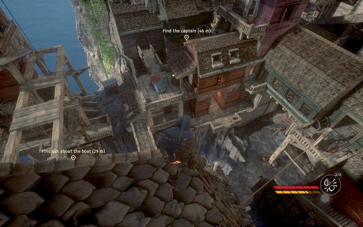 Time to free the captain - Boarding the Airship | Mission 5 - Caught in the Trap - Mission 5 - Caught in the Trap - Styx: Shards of Darkness Game Guide