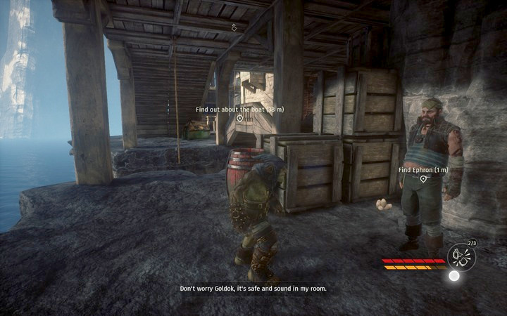 Ephron is waiting for you underneath the bridge - Boarding the Airship | Mission 5 - Caught in the Trap - Mission 5 - Caught in the Trap - Styx: Shards of Darkness Game Guide