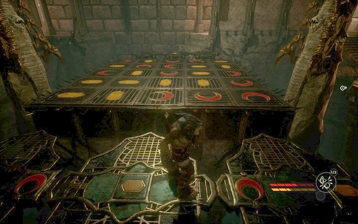 Just like earlier - this time also pay attention to the shapes - The Labyrinth | Mission 6 - Smell of Freedom - Mission 6 - Smell of Freedom - Styx: Shards of Darkness Game Guide