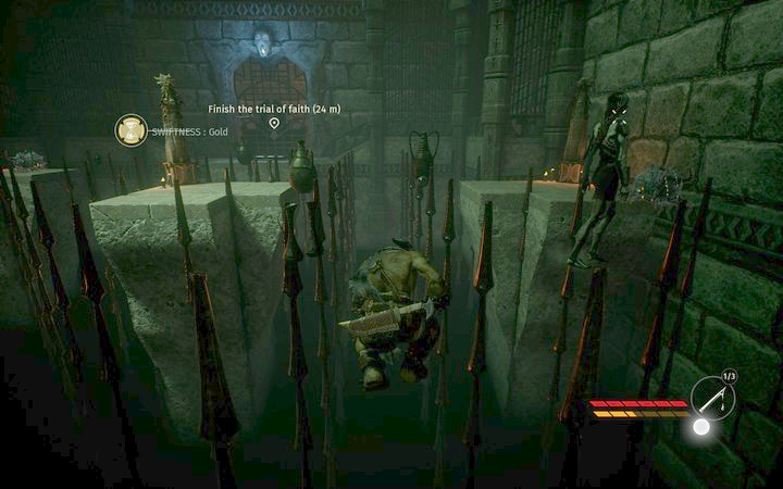 In some places, there is invisible floor. In some, it is absent. - The Labyrinth | Mission 6 - Smell of Freedom - Mission 6 - Smell of Freedom - Styx: Shards of Darkness Game Guide