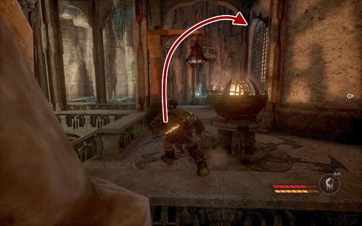 Move over the handholds to enter the dome - Reach The Dome and steal the key | Mission 7 - Manipulation - Mission 7 - Manipulation - Styx: Shards of Darkness Game Guide