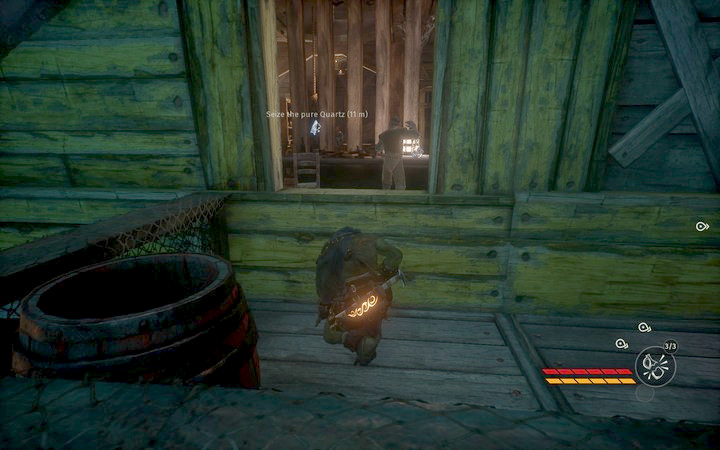 Quartz by the counter - Kill Grab-Jack and collect quartz | Mission 6 - Smell of Freedom - Mission 6 - Smell of Freedom - Styx: Shards of Darkness Game Guide