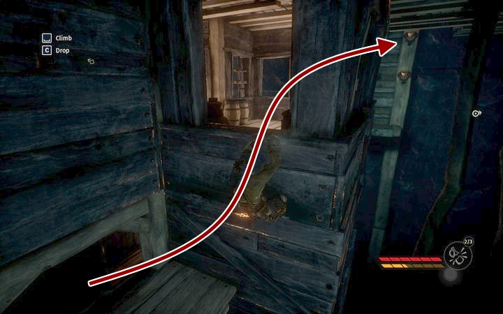 The easiest escape route leads through the same passage that you have used to reach Grab-Jack - Kill Grab-Jack and collect quartz | Mission 6 - Smell of Freedom - Mission 6 - Smell of Freedom - Styx: Shards of Darkness Game Guide