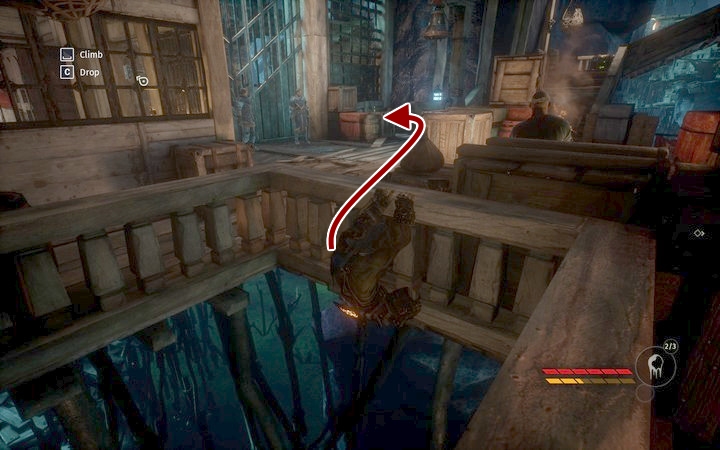 You can make it through the small passage, outside of the gate - Kill Grab-Jack and collect quartz | Mission 6 - Smell of Freedom - Mission 6 - Smell of Freedom - Styx: Shards of Darkness Game Guide