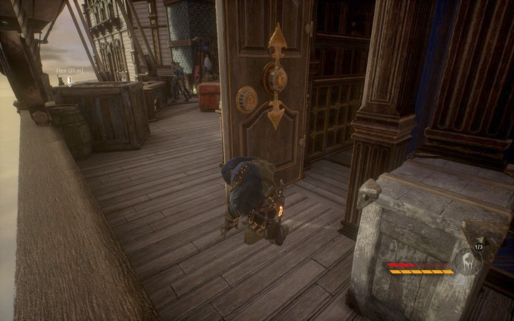 On the 4th floor you still need to breakthrough to the balcony - Diplomatic problems | Mission 1 - Revelations - Mission 1 - Revelations - Styx: Shards of Darkness Game Guide