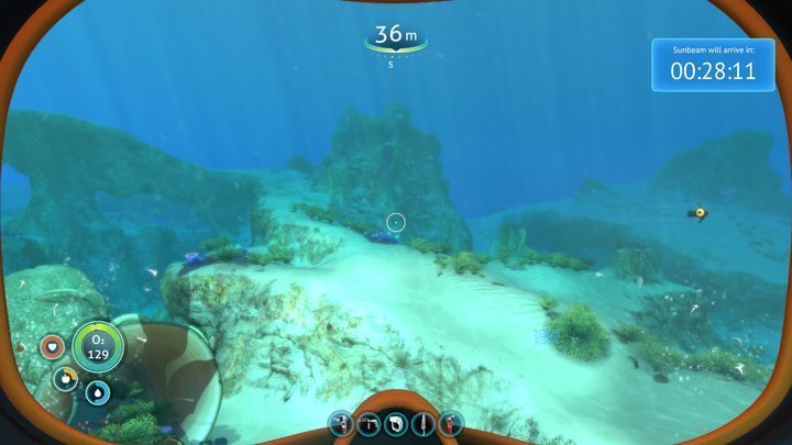 The seabed in the shallows is irregular and hides numerous caves. - Subnautica: Safe Shallows - biome guide - Biomes - Subnautica Game Guide