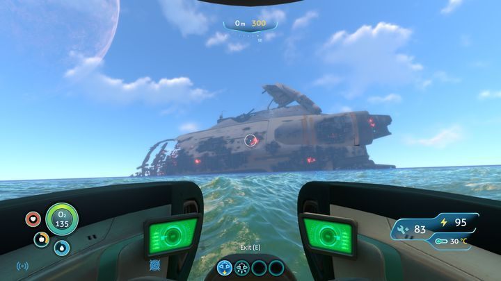 In the initial stage of gameplay, when you lack a compass, the wreckage can be used as a guidepost when moving around the map - Subnautica: Crash Zone - biome guide - Biomes - Subnautica Game Guide