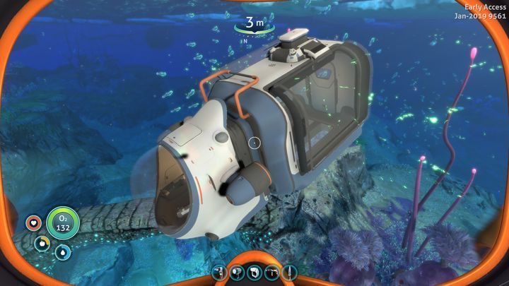 The vehicle is quite fast and easy to maneuver, but each installed module lowers its speed - Subnautica Below Zero: Vehicles - whats in the game? - FAQ - Subnautica Game Guide