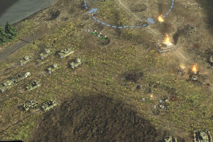 Infantry first, then tanks and last but not least artyllery. This is the basics of all your attacks. - Attacking and the offensive | Battle tactics - Battle tactics - Sudden Strike 4 Game Guide