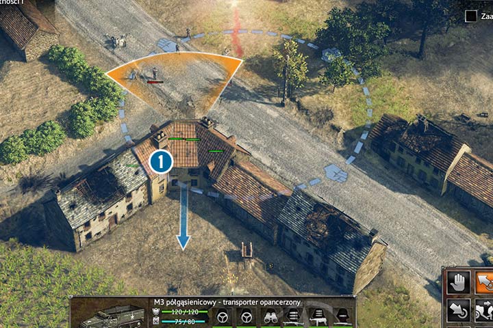 Infantry is great for fights that take place in cities. Enter the corner building to have as many units as possible in your reach. If you have come across any problems, you should evacuate your troops behind it. - Mission 3 - Battle of the Falaise Pocket | Allied | Campaign - Allied - Sudden Strike 4 Game Guide