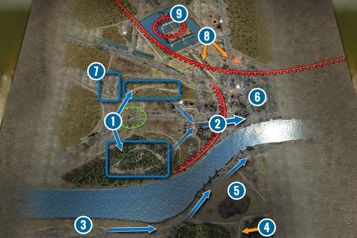 The choice of doctrine depends on your play style - Mission 7 - Operation Plunder | Allied | Campaign - Allied - Sudden Strike 4 Game Guide