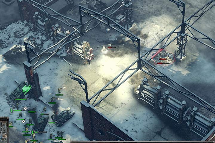 Eliminating enemies in the factories can be problematic, so use bombers and dont split your forces during an attack. - Mission 3 - Battle of Stalingrad | Soviet | Campaign - Soviet - Sudden Strike 4 Game Guide