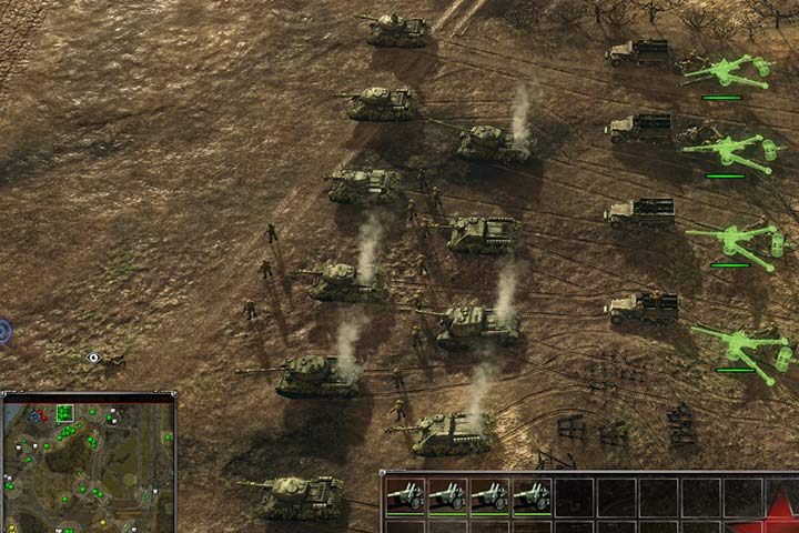 Heavy tanks, tank destroyers and artillery will easily take care of a group of tanks. - Mission 6 - Balaton Defense Operation | Soviet | Campaign - Soviet - Sudden Strike 4 Game Guide