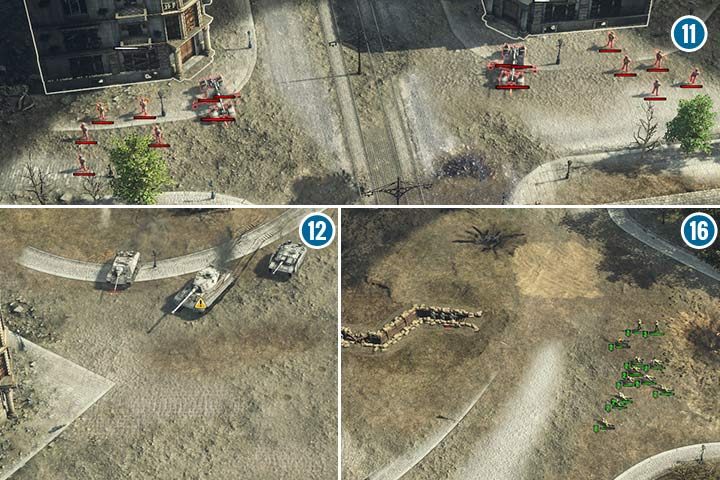 Before your troops cross the river, send your shooters to disarm the mines in front of the bridge - Mission 7 - Battle of Berlin | Soviet | Campaign - Soviet - Sudden Strike 4 Game Guide