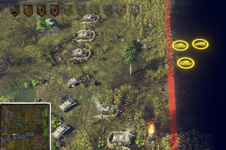 You may cheat the game in a way, and locate your troops by the right edge of the map. You will eliminate half of your enemies that will always enter from this specific location. - Mission 3 - Operation Barbarossa | German| Campaign - German - Sudden Strike 4 Game Guide