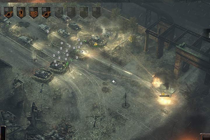 Destroying KV-1 heavy tank from front is possible but you would have to fire a lot of bullets. Its much better to send some of your tank to flank the hostile tank. - Mission 4 - Battle of Stalingrad | German| Campaign - German - Sudden Strike 4 Game Guide