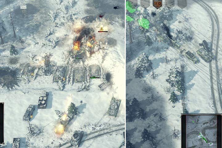 After a desperate defense at the crossroads, in the forest, its time to retreat and evacuate the area. Leave your vehicles behind if needed. - Mission 7 - Battle of the Bulge | German| Campaign - German - Sudden Strike 4 Game Guide