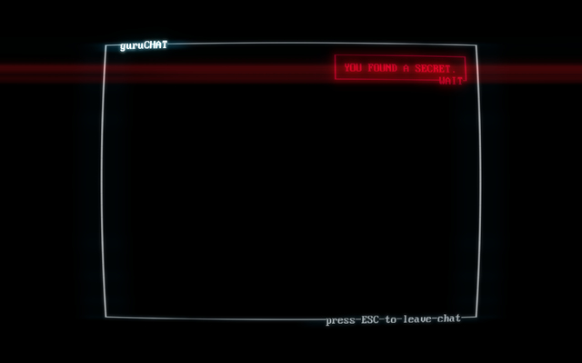 One of the hidden terminals - Computer terminals - Secrets - SUPERHOT - Game Guide and Walkthrough