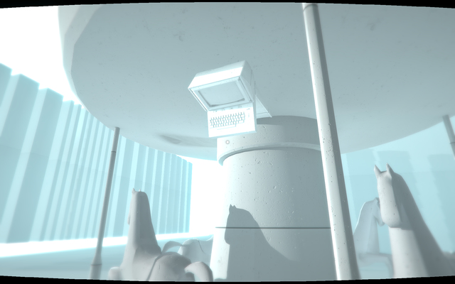 You will find a carousel with a hidden secret - Computer terminals - Secrets - SUPERHOT - Game Guide and Walkthrough