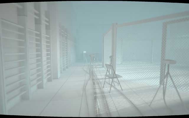 Once you leave the cage, you will find the terminal in the same room - Computer terminals - Secrets - SUPERHOT - Game Guide and Walkthrough