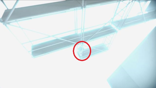 The secret located on the bottom level of the scaffolding - Computer terminals - Secrets - SUPERHOT - Game Guide and Walkthrough