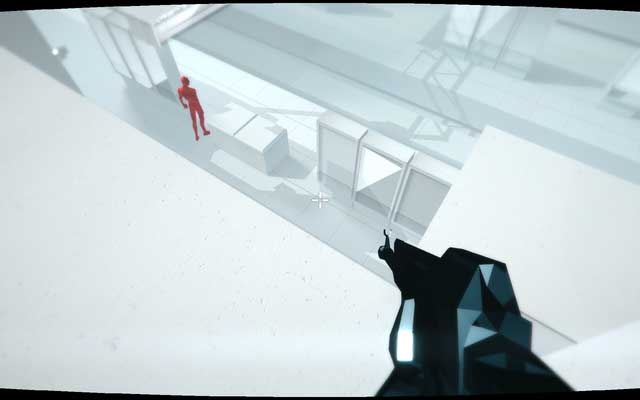 Make a jump from a step between boards. Then jump on the roof - Computer terminals - Secrets - SUPERHOT - Game Guide and Walkthrough