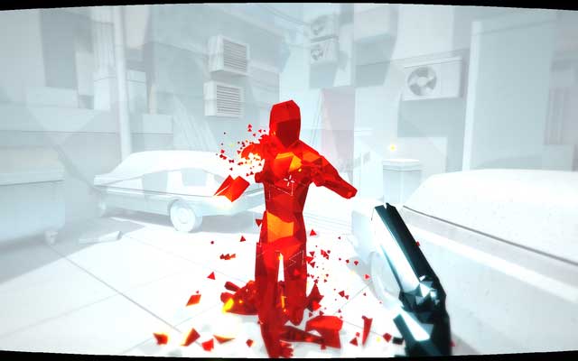Dont let the red ones get too close - one hit and you are dead - Levels 1-5 - Walkthrough - SUPERHOT - Game Guide and Walkthrough