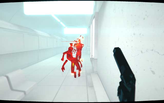 You can wait for your enemies in the corner - Levels 1-5 - Walkthrough - SUPERHOT - Game Guide and Walkthrough