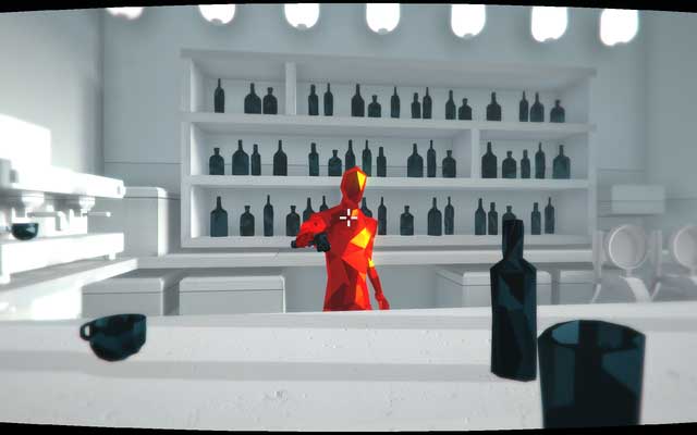 Pick up any element and throw it at your enemy. He will drop his weapon - Levels 6-10 - Walkthrough - SUPERHOT - Game Guide and Walkthrough