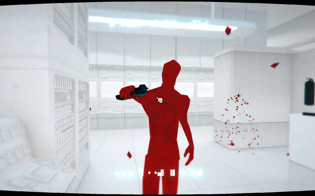 Once you get back on the map, turn around and check if there are any armed enemies nearby - Levels 21-26 - Walkthrough - SUPERHOT - Game Guide and Walkthrough