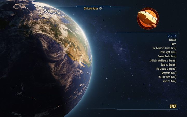 The game offers a choice of secrets for every mission - Secret Selection in Surviving Mars - Gameplay - Surviving Mars Game Guide