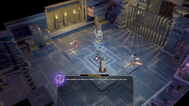 to unlock the passage, you need to deploy your party members on the floor buttons (use, Stop command to make them stay put) - Prison For the Mind - Main quest | Forlorn Cliffs / Darklake District Walkthrough - Forlorn Cliffs / Darklake District - Sword Coast Legends Game Guide