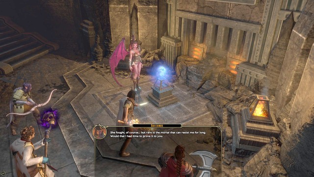 After you defeat Illithid, talk to dragon Themberchaud and be on your way - Prison For the Mind - Main quest | Forlorn Cliffs / Darklake District Walkthrough - Forlorn Cliffs / Darklake District - Sword Coast Legends Game Guide