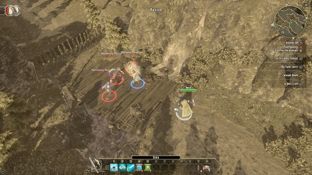 The first quest that you must complete is Waking Up - Waking Up - Main quest | The High Road Walkthrough - The High Road - Sword Coast Legends Game Guide