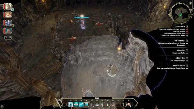 During the second quest, After Them, you will explore the Mercenaries Cave - After Them! - Main quest | The High Road Walkthrough - The High Road - Sword Coast Legends Game Guide