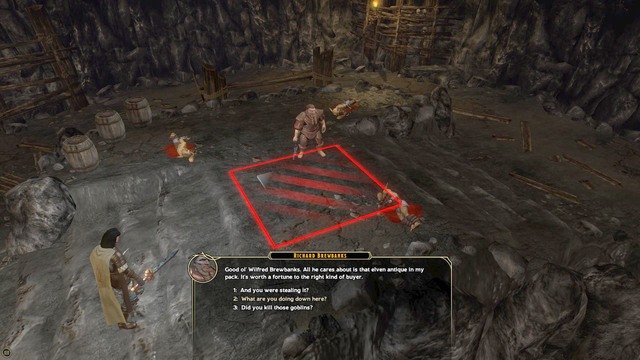 While in the camp, walk towards Wilfred Brewbanks the dwarf and talk with him - Side quests | The High Road Walkthrough - The High Road - Sword Coast Legends Game Guide