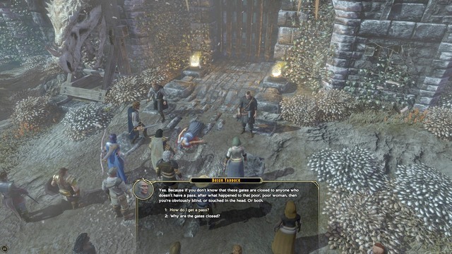 There are three ways for your hero to get into the city - Making an Entrance - Main quest | City Gates Walkthrough - City Gates - Sword Coast Legends Game Guide