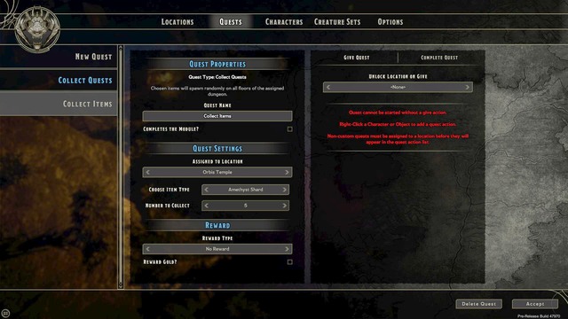 Creating quests - Creating quests | Dungeon Master - Dungeon Master - Sword Coast Legends Game Guide