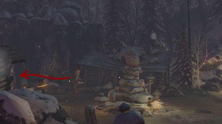 Follow the path until you reach some abandoned wooden houses, and gravestones (you can read them in zoom) - Find the clues left by the previous caravan - Chapter seven - Syberia 3 Game Guide