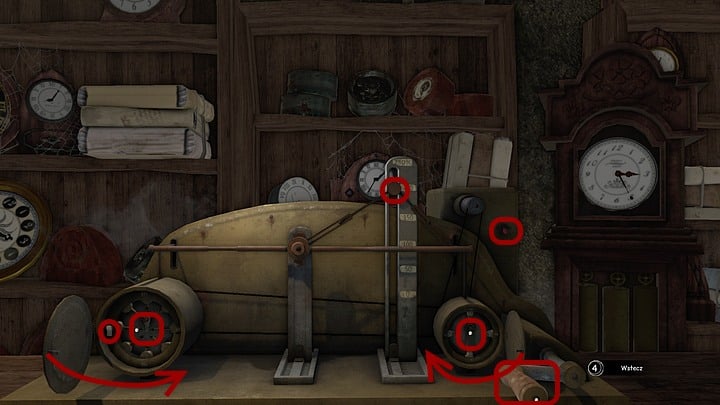 When zooming in look at the chamber on the left - Get the right ignition key | Chapter three | Walkthrough - Chapter three - Syberia 3 Game Guide