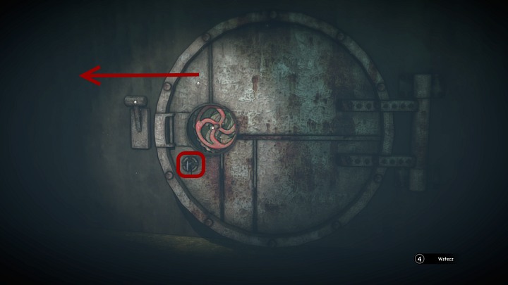 In order to unlock the hatch, place the square key you found by the first recess into the hole under the valve, and then turn it to the right (with the correct mouse movement) - Open the two locks | Chapter three | Walkthrough - Chapter three - Syberia 3 Game Guide
