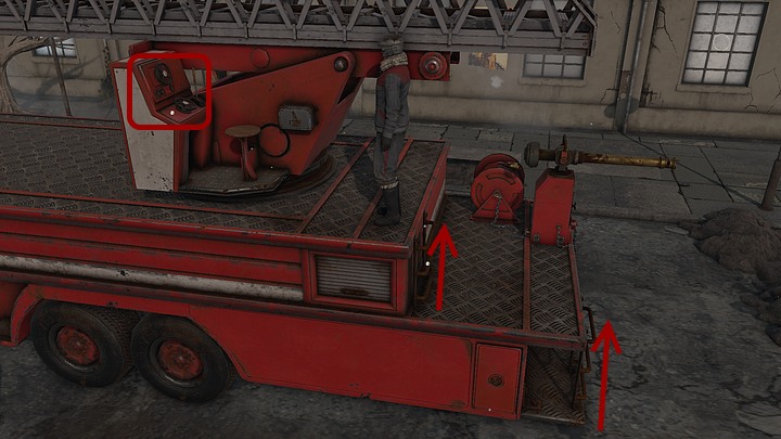 When the automaton exits the truck, go to the back of the truck and climb the two small ladders in order to get to the ladder control panel - Open the conduits | Chapter six | Walkthrough - Chapter six - Syberia 3 Game Guide