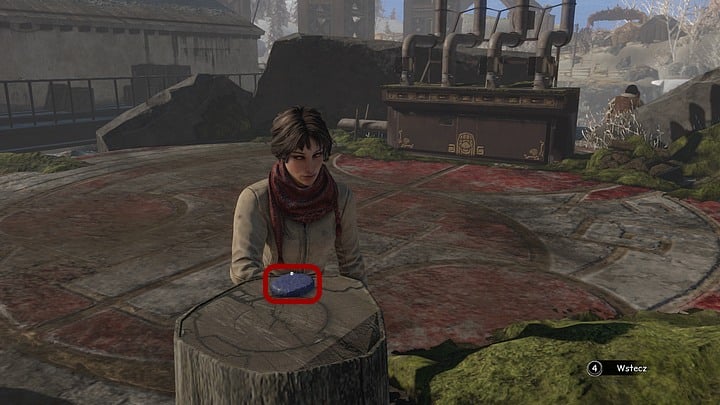 Now approach the chopping block that stands opposite to the furnace - Give the ghosts a signal (smoke) - Chapter eight - Syberia 3 Game Guide
